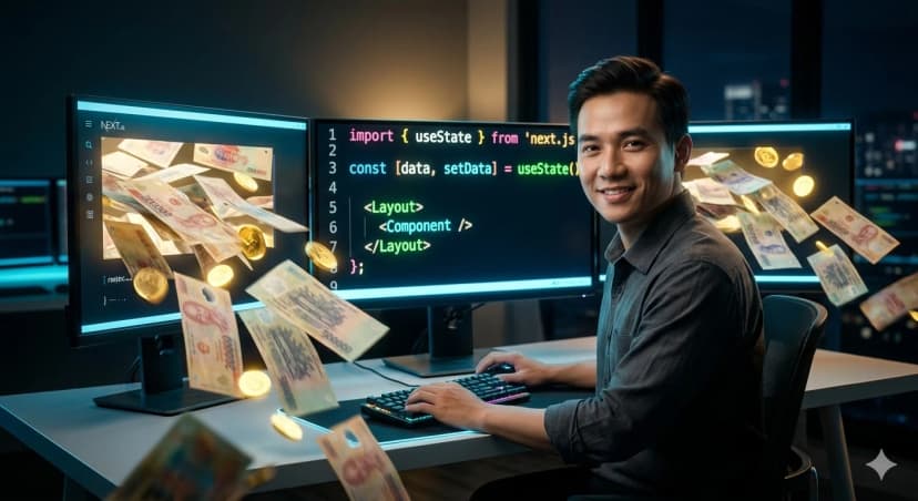 4 Mô Hình Kiếm Tiền Sinh Lời Từ Việc Tận Dụng Kỹ Năng Lập Trình Web Next.js