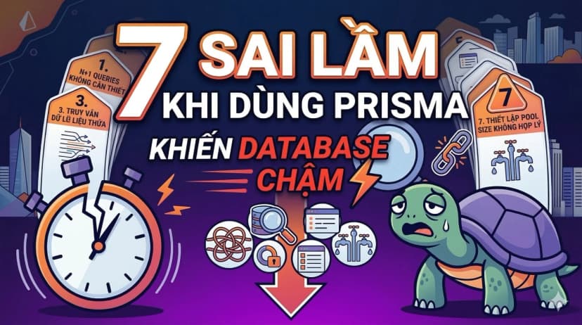 7 Sai Lầm Khi Dùng Prisma Khiến Database Chậm Như Rùa (Và Cách Tối Ưu)