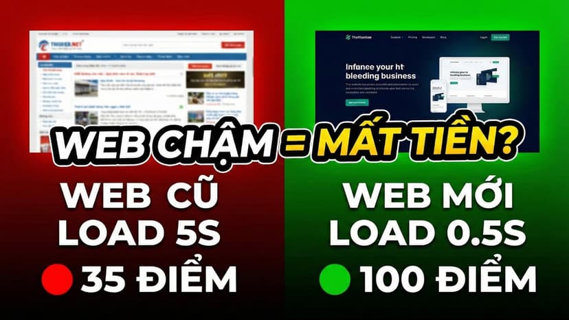 Website Chậm Đang "Đốt" Tiền Quảng Cáo Google/Facebook Của Bạn Như Thế Nào?